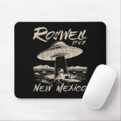 Tapis De Souris Roswell New Mexico 1947 Alien Abduction Ufo Crash (Avec souris)