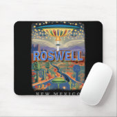 Tapis De Souris Roswell New Mexico Nm Extraterrestrial Encounter S (Avec souris)