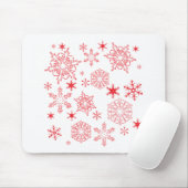 Tapis De Souris Rosy Snowflakes (Avec souris)