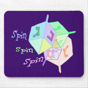 Tapis De Souris Rotation Dreidels Mousepad de rotation