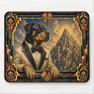 Tapis De Souris Rottweiler, Chien Art Déco