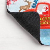 Tapis De Souris Rottweiler Chien Livraison de Noël Camion Neige (Coin)