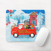 Tapis De Souris Rottweiler Chien Livraison de Noël Camion Neige (Avec souris)