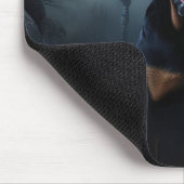 Tapis De Souris Rottweiler Halloween Épouvantable (Coin)
