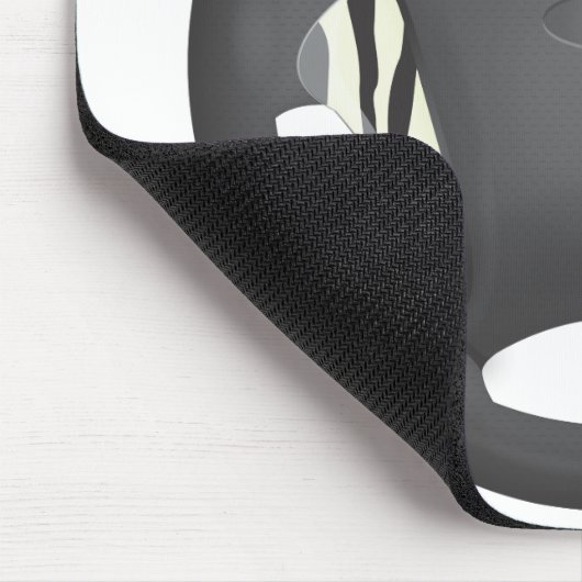 Tapis De Souris Roue de direction d'impression Zebra (Coin)