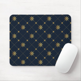 Tapis De Souris Roue de navire en or