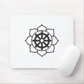 Tapis De Souris Roue Lotus de Dharma (Avec souris)