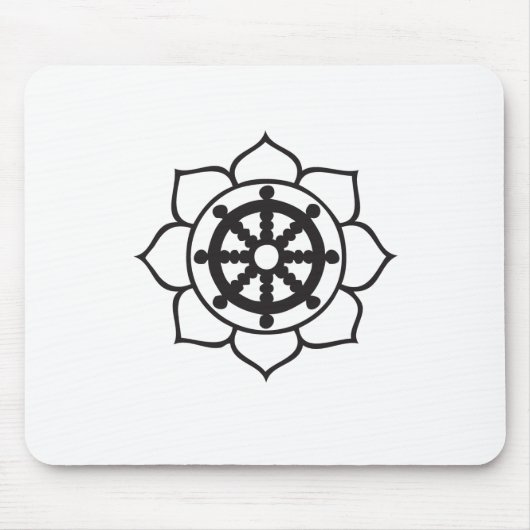Tapis De Souris Roue Lotus de Dharma (Devant)