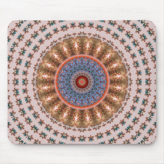 Tapis De Souris Roue Mandala Marron... (Devant)