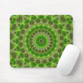 Tapis De Souris Roue Mandala Verte (Avec souris)