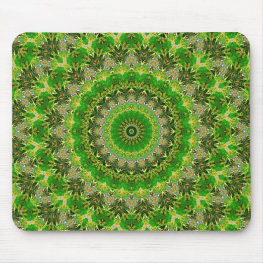 Tapis De Souris Roue Mandala Verte (Devant)