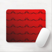 Tapis De Souris Rouge à deux tons (Avec souris)