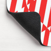 Tapis De Souris Rouge Abstrait n Blancs Valentine Coeur (Coin)