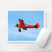 Tapis De Souris Rouge Baron Bi Plane (Avec souris)