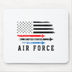 Tapis De Souris Rouge Blanc Bleu Survol de l'Armée de l'Air Fier A