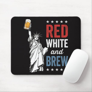 Tapis De Souris Rouge Blanc et Bière 250e Anniversaire