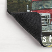 Tapis De Souris ROUGE CAMION GROS CAMIONS RIG PILOTES Mousepad (Coin)