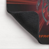 Tapis de souris rouge de dragon de grenat (Coin)