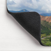Tapis de souris rouge de montagne de roche (Coin)