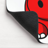 Tapis De Souris Rouge d'hippopotame (Coin)