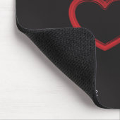 Tapis De Souris Rouge double coeur Mousepad (Coin)