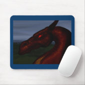 Tapis De Souris rouge-dragon (Avec souris)