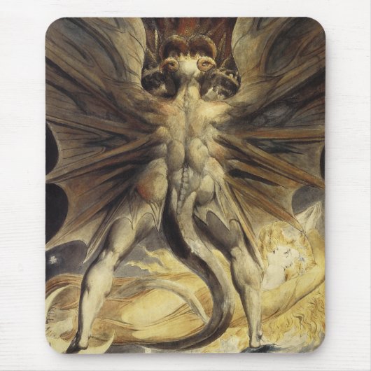 Tapis De Souris Rouge Dragon mousepad (Devant)