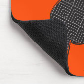 Tapis De Souris Rouge éléphant noir et lave (Coin)