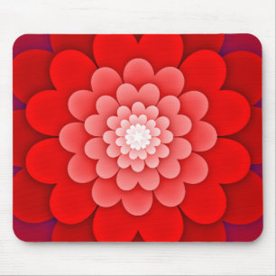Tapis De Souris Rouge Floral Mandala-58566