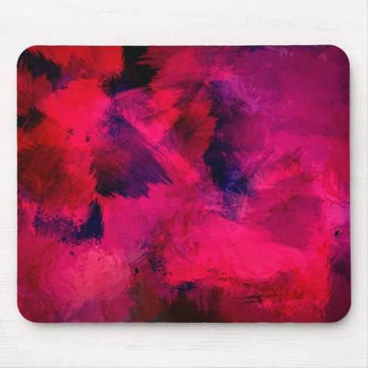 Tapis De Souris Rouge foncé et violet Gras & Abstrait moderne (Devant)