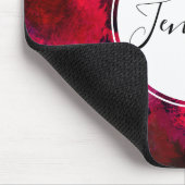 Tapis De Souris Rouge foncé et violet Gras & Abstrait moderne (Coin)