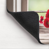 Tapis De Souris Rouge Gerbera Daisées Dans La Boîte (Coin)