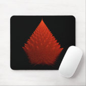 Tapis De Souris Rouge Incendia Script Fractale (Avec souris)