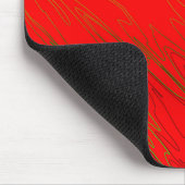 Tapis de souris rouge marbré (Coin)