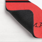 Tapis De Souris Rouge moderne Coeur Mousepad (Coin)