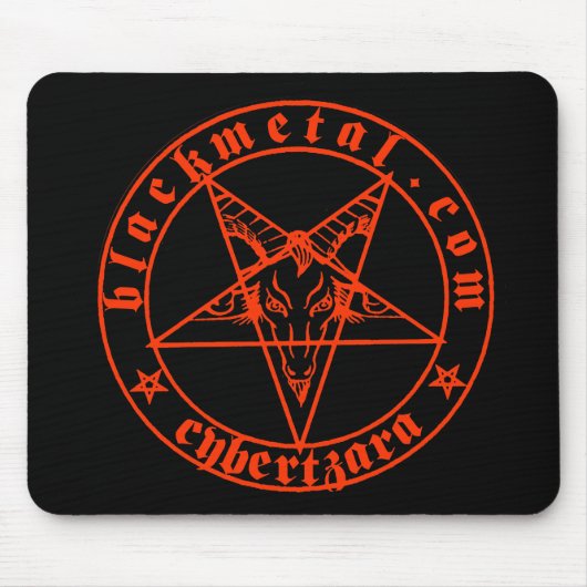 Tapis De Souris Rouge Mousepad de Baphomet (Devant)