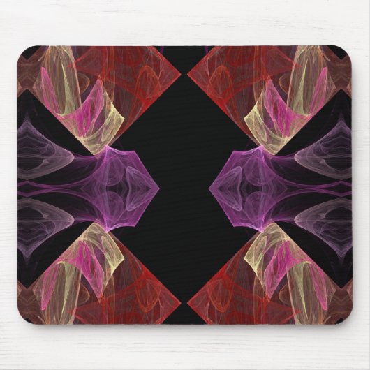 Tapis De Souris Rouge n Violet Fractal Mousepad (Devant)