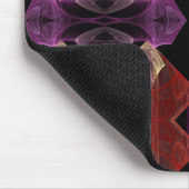 Tapis De Souris Rouge n Violet Fractal Mousepad (Coin)