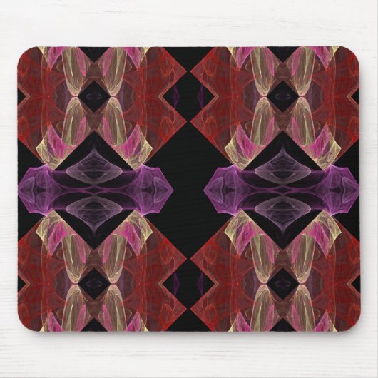 Tapis De Souris Rouge n Violet Fractal Mousepad (Devant)
