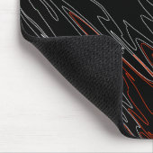 Tapis De Souris Rouge noir marbré (Coin)