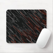 Tapis De Souris Rouge noir marbré (Avec souris)
