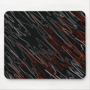 Tapis De Souris Rouge noir marbré