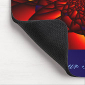 Tapis De Souris Rouge noir Pétale (Coin)