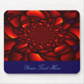 Tapis De Souris Rouge noir Pétale (Devant)