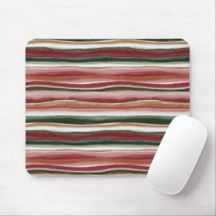 Tapis De Souris Rouge Or Vert Blanc Rose Rayures