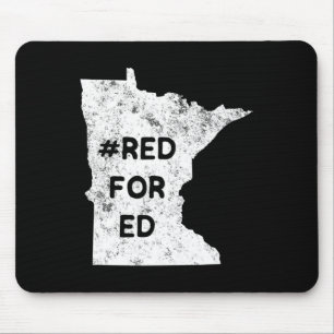 Tapis De Souris Rouge pour Ed Minnesota Enseignant Éducation Publi