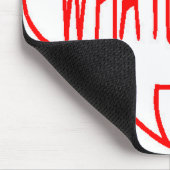 Tapis De Souris Rouge quelque bulle de la parole (Coin)