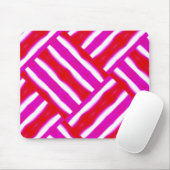 Tapis De Souris Rouge rose vif tressé (Avec souris)