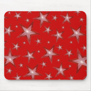Tapis De Souris Rouge Stars mousepad rouge