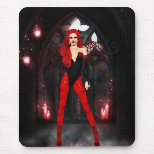 Tapis De Souris Rouge Succubus (Devant)
